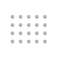 Set of 50 Precision Balls 5.5mm Solid Chrome Steel for Bearing Keychain