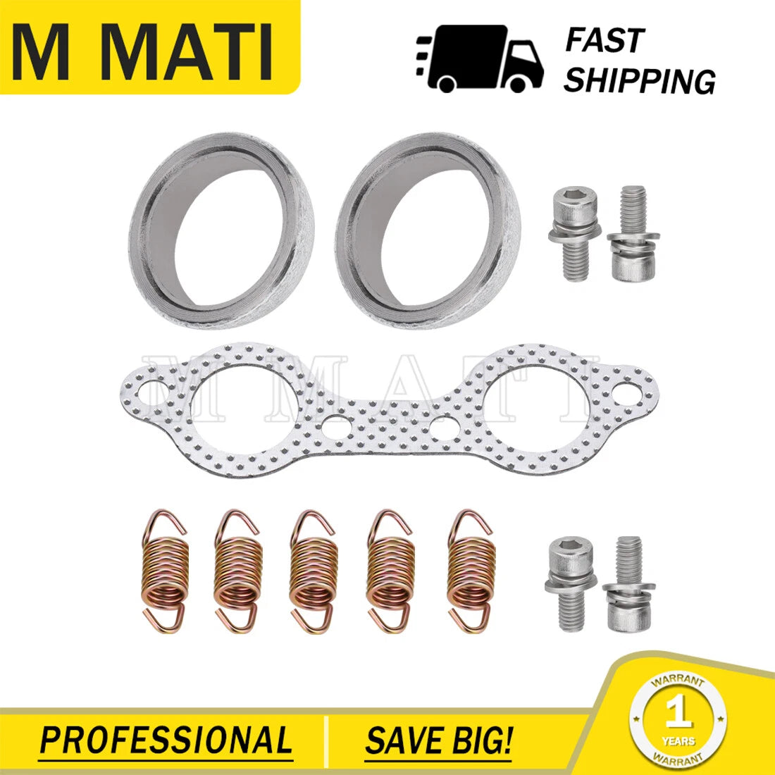 Exhaust Manifold Gasket Spring Rebuild Kit for Polaris Sportsman 800 (2005–2006)
