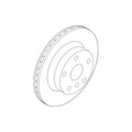 Genuine OEM Rear Disc Brake Rotor for BMW 330e 330e xDrive 330i (2016–2023) 34208856162