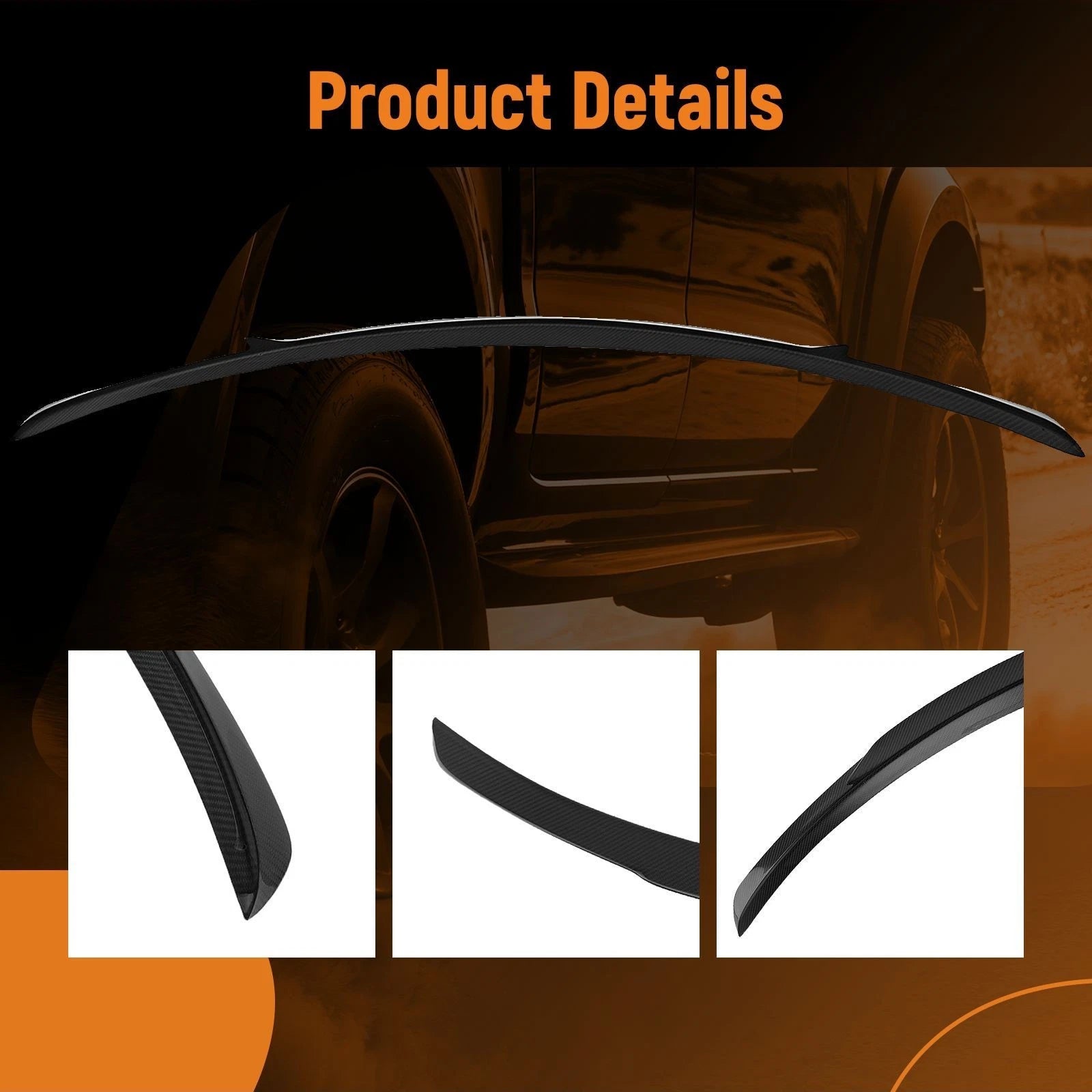 Carbon Fiber Rear Wing Spoiler for Mercedes-Benz C63 (2015–2021)