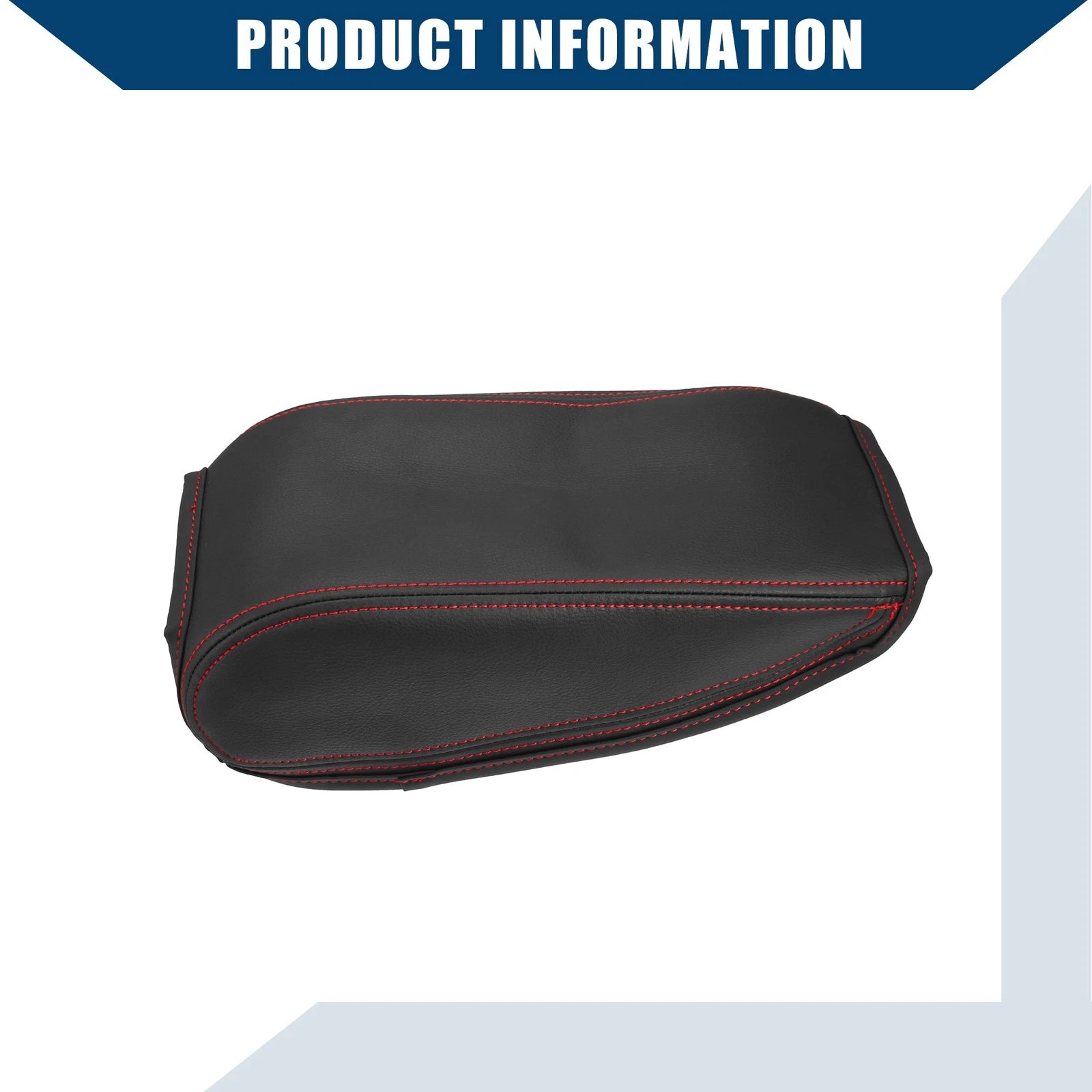 Center Console Armrest Cover for Audi Q2 (2018–2022) Faux Leather Black