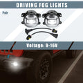 Pair 4 Inch LED Fog Lights for Jeep Grand Cherokee (2011–2013)