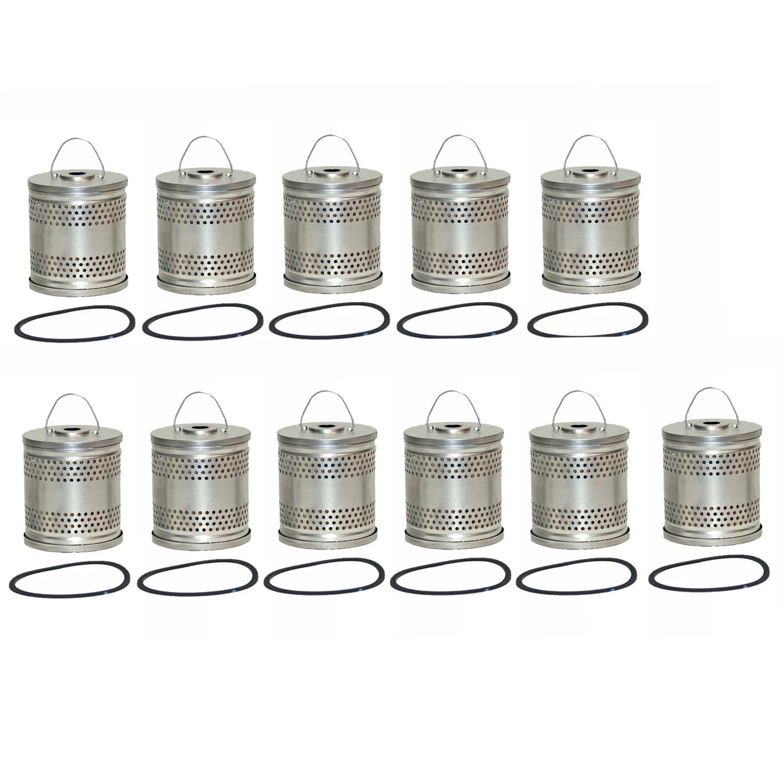 Set of 11 Engine Oil Filters for Wix 51010 (Cartridge Lube Metal Canister)