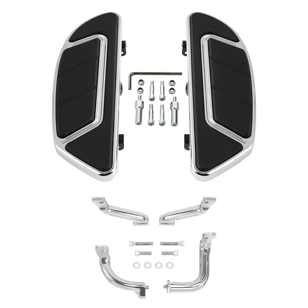 Chrome Driver Floorboards Footboards Bracket for Harley Road Glide (2014-2024)