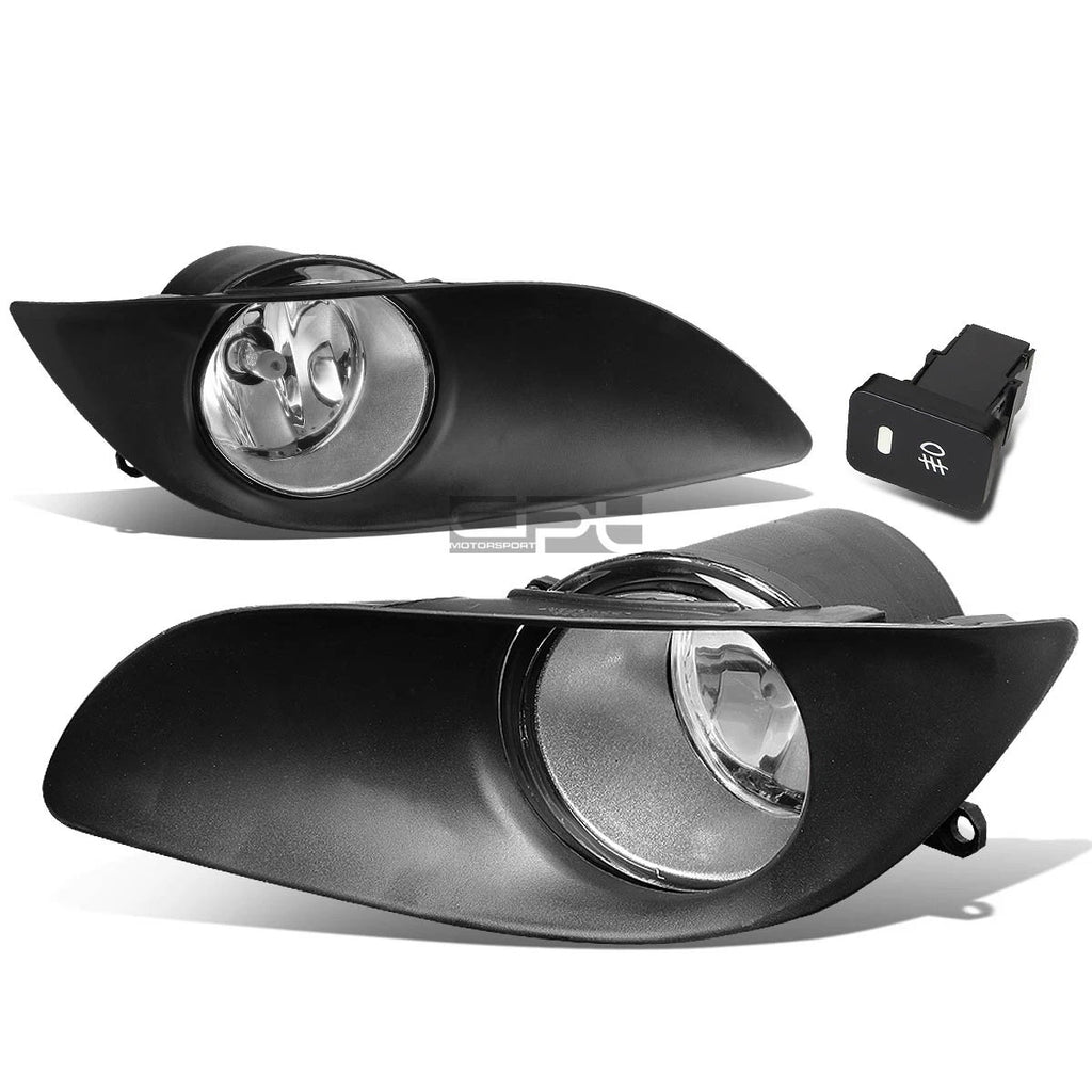 Fog Light Set for Toyota Yaris Hatch (2009–2011) - Clear Lens, Bezel, Switch