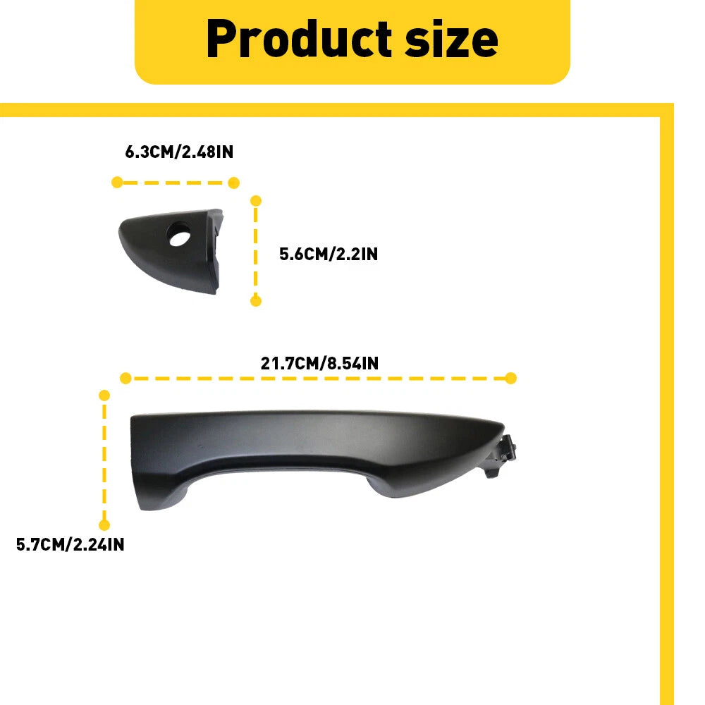 Exterior Door Handle for Toyota Corolla (2014–2019) Driver Front LH Black