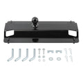 Gooseneck Trailer Hitch Kit for 5th Wheel Rail (25000lb, Black)
