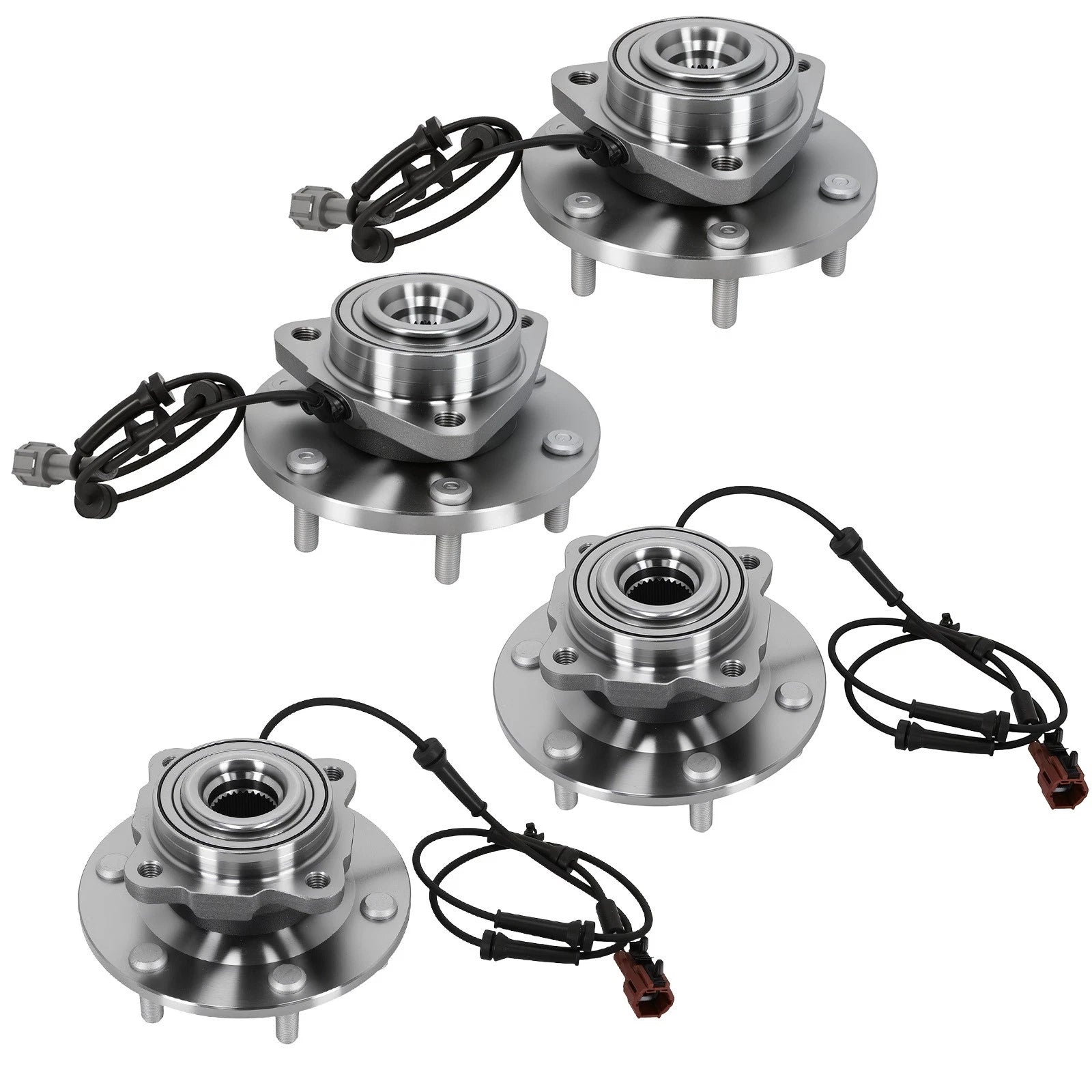 Front Left Wheel Bearing Hub Set for Infiniti QX56 Nissan Armada (2004-2007)