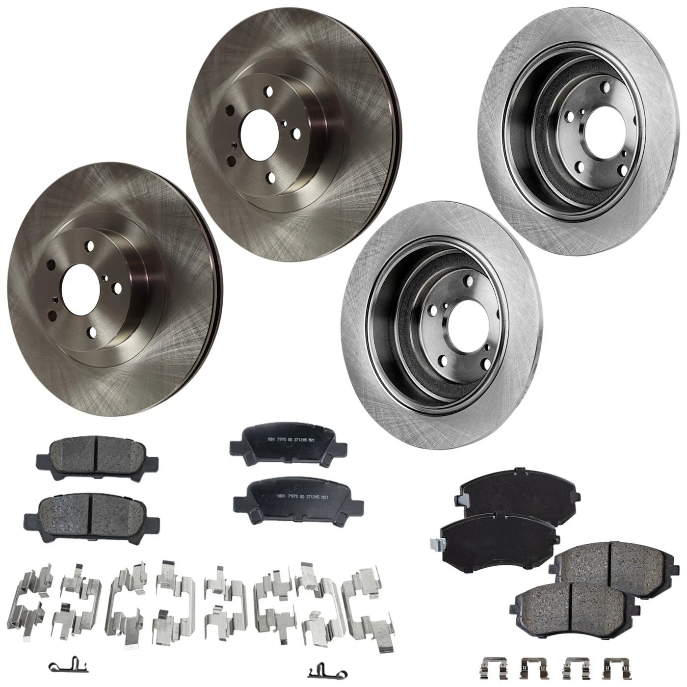 Brake Disc Rotors and Pads Kit for Subaru Impreza Forester (2003)