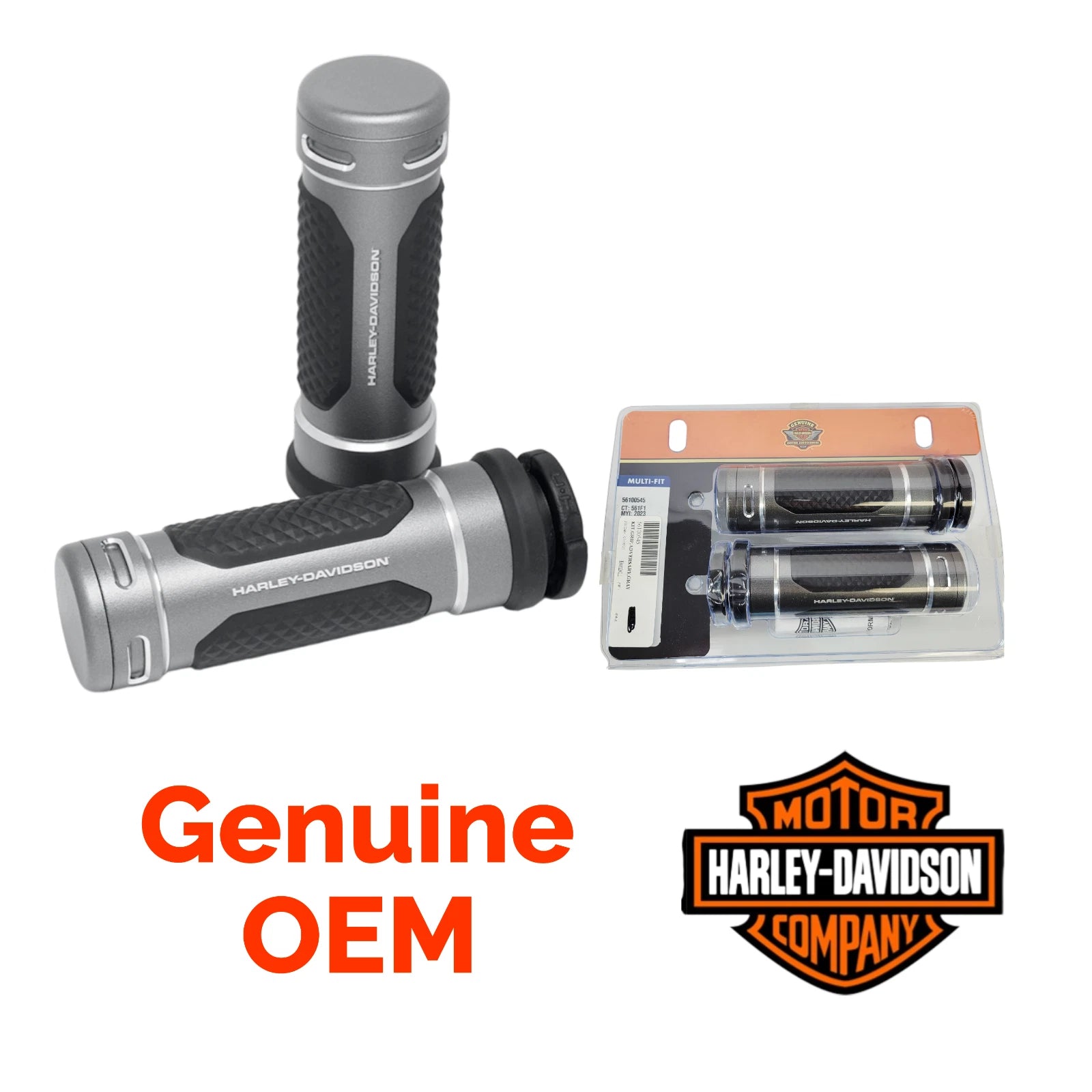Hand Grips for Harley-Davidson Touring Softail (Graphite, 56100545)