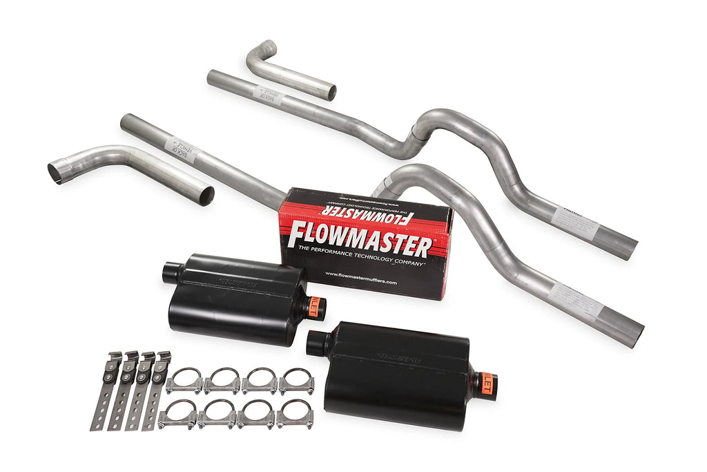 Dual Exhaust Kit 2.5" Flowmaster Super 40 for GM C/K 20 3/4 Ton (1981–1987)