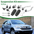 10pcs Front Suspension Kit for Honda Civic  - Tie Rod End, Sway Bar Link, Ball Joint