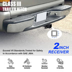 2 Inch Trailer Towing Hitch for Chevy GMC C1500 (1988-1999)