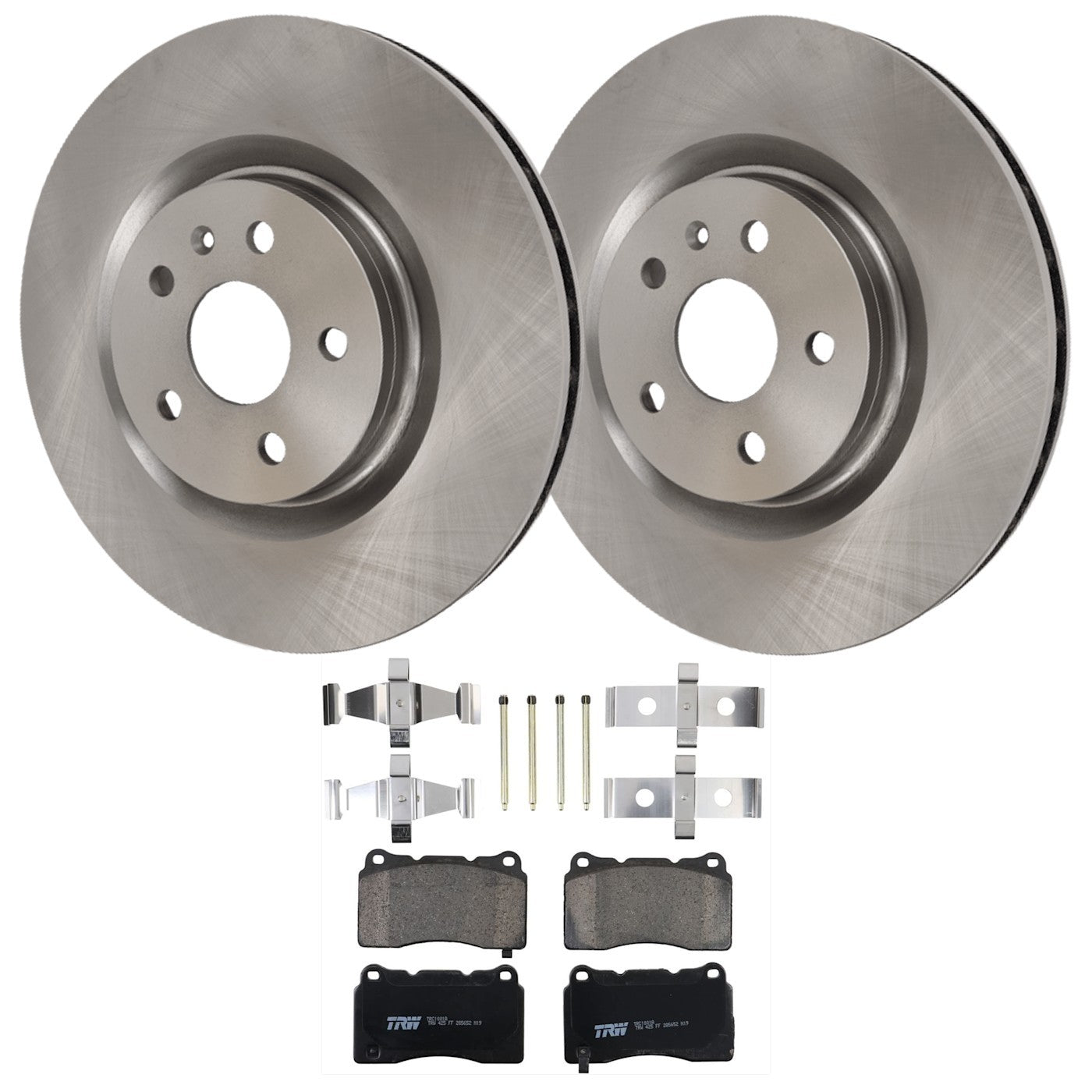 Set of 2 Brake Disc and Pad Kits for Pontiac G8 (2009)