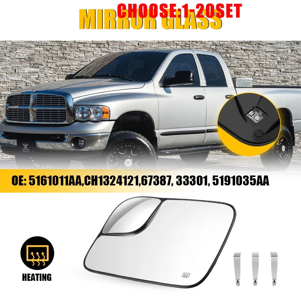 Heated Driver Side Mirror Glass for Dodge RAM 1500 2500 3500 (2005–2009)