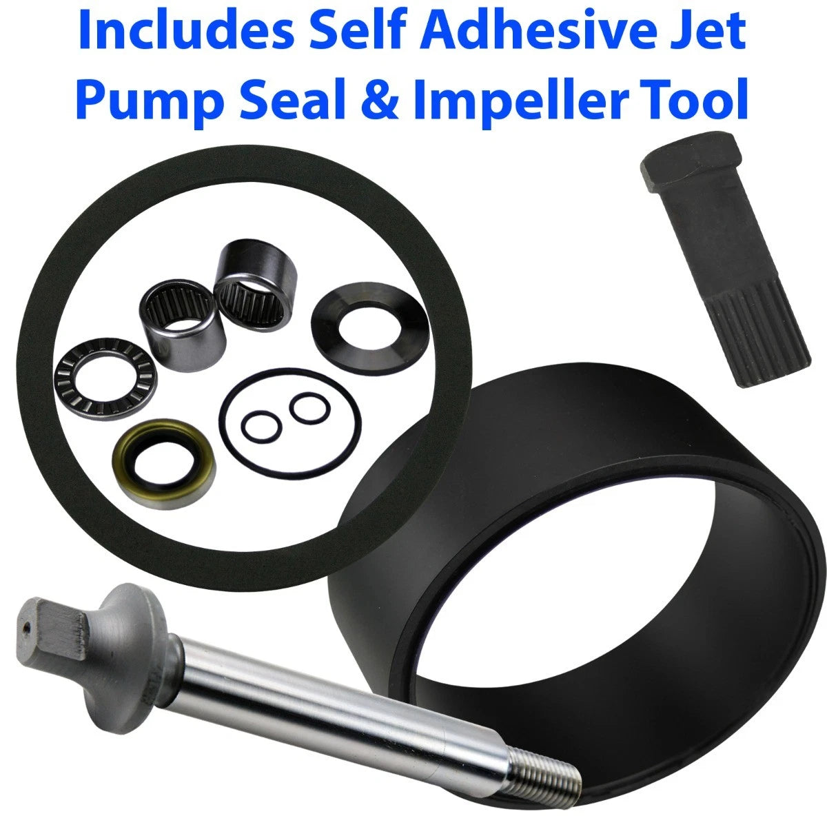 Jet Pump Rebuild Kit with Wear Ring Seal Shaft & Tool for SeaDoo GTI GTX GSX (MANY)