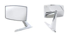 Rear View Mirrors Manual Fold Pair Chrome Replacement for Ford Mustang (1967-1968)