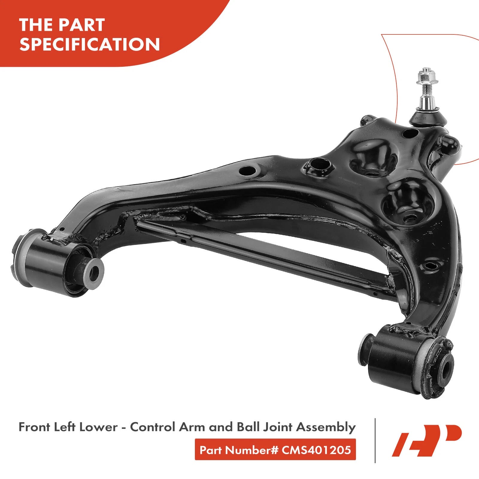 Set of 4 Front Lower & Upper Control Arm Ball Joints for Ford F-150 (2015–2020)