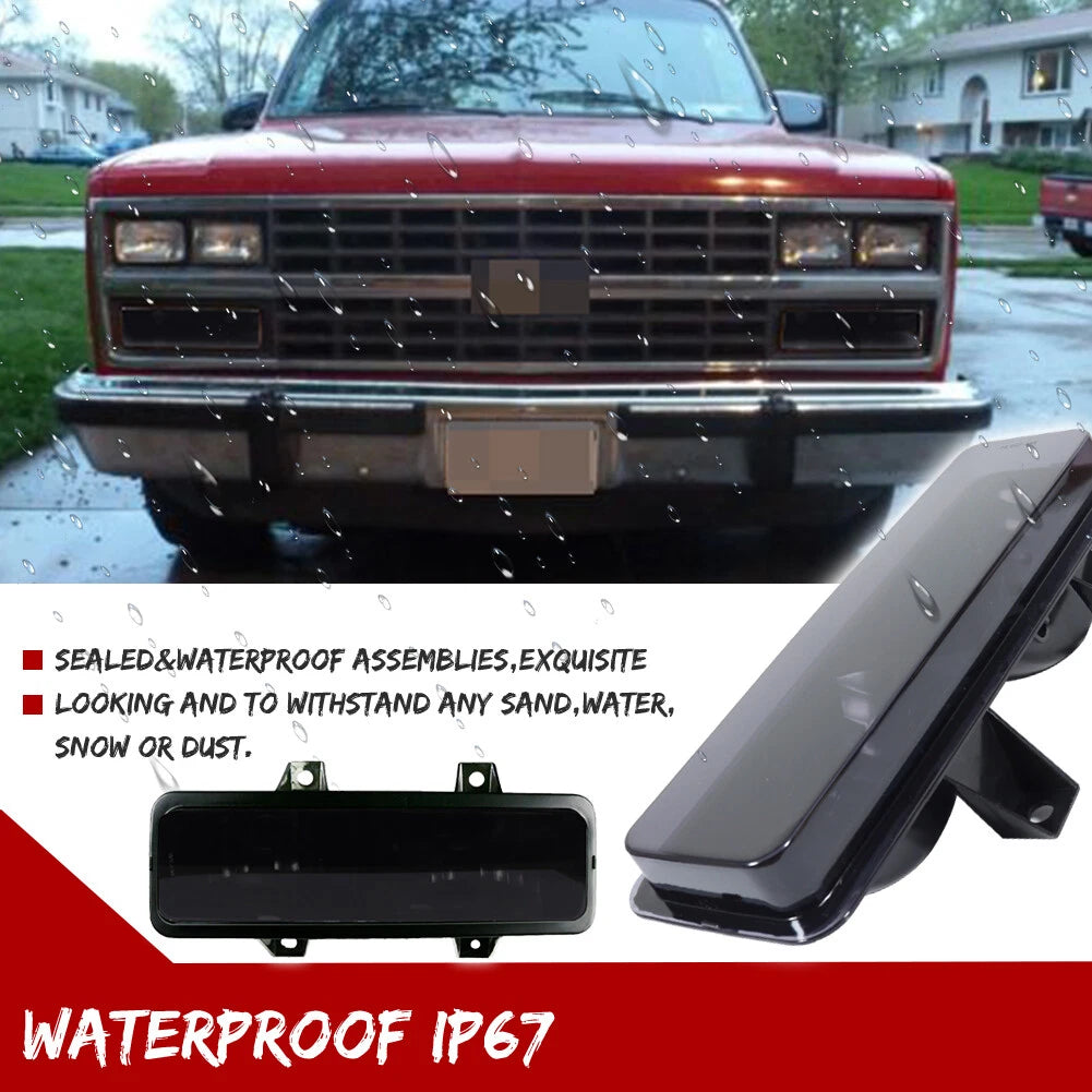 Smoked Lens Front Signal Corner Park Lights for Chevy GMC Van Jimmy Pickup