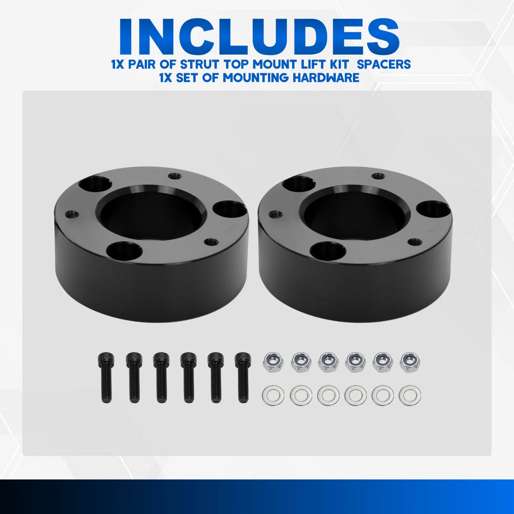 3" Strut Top Mount Lift Kit Spacers for Silverado Sierra 1500 (2007–2022)