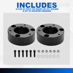 3" Strut Top Mount Lift Kit Spacers for Silverado Sierra 1500 (2007–2022)