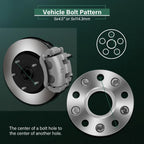2X 1" 25mm Hubcentric Wheel Spacers 5x4.5 for Honda Civic Accord CR-V Acura TSX (2001–2023)