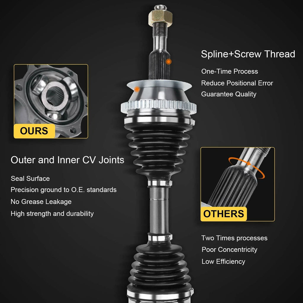 Front CV Axle Assembly Pair for Nissan Pathfinder (1990-1995)