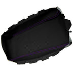 Console Armrest Cover for Jeep Liberty (2008–2013) Carbon Fiber Purple Stitch