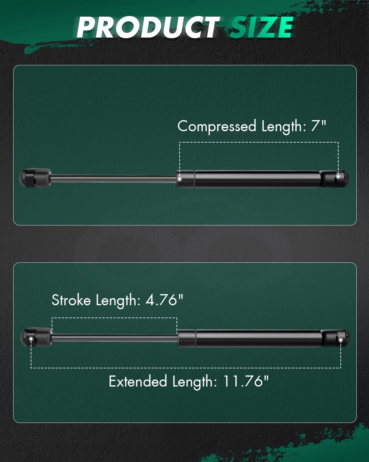 2X Rear Trunk Lift Supports Gas Struts for Hyundai Sonata (2002–2005)