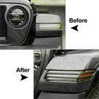 2X Front Wheel Eyebrow Light Decor Cover Trim for Jeep Wrangler JL (2018–2020)