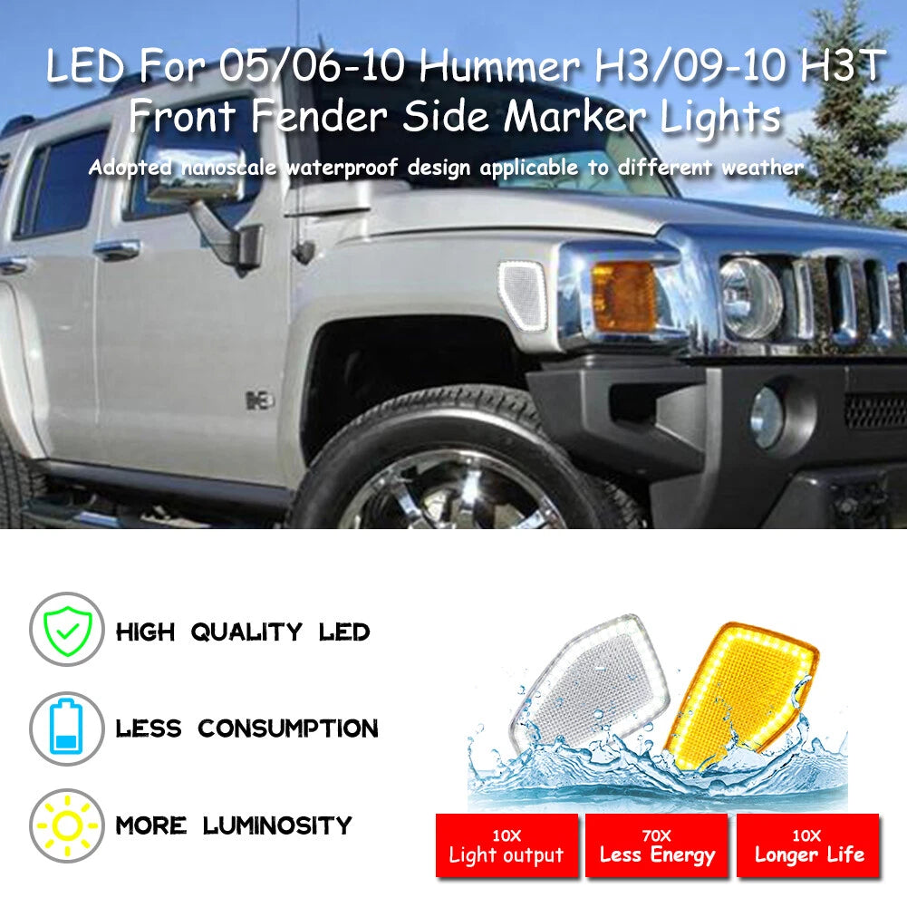 2X Headlights for Hummer H3 (2006–2010)