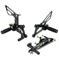 Set of 2 Rearset Foot Pegs + Shift Rod for Triumph Daytona 675 (2006–2012)