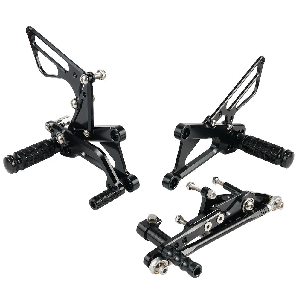 Set of 2 Rearset Foot Pegs + Shift Rod for Triumph Daytona 675 (2006–2012)