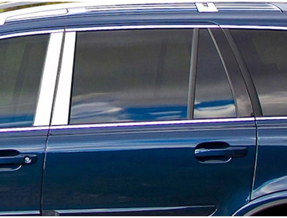 4pc Luxury FX Stainless Steel Pillar Post Trim for 2007-2014 Volvo XC90 4dr