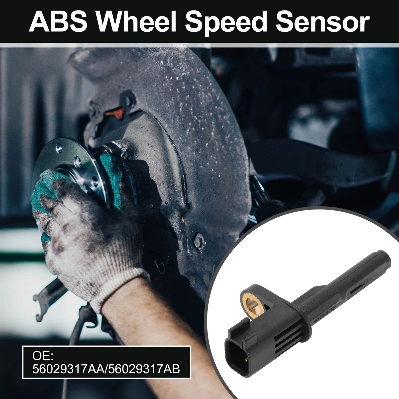 ABS Wheel Speed Sensor No. 56029317AA for Chrysler Aspen (2007–2009) Rear