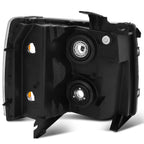 Headlight Assembly Set for Chevy Silverado 2500 3500 HD (2007-2014)