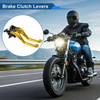Short Brake Clutch Levers for Suzuki GSX-8S (2023–2025) Solid Gold Tone 1 Pair