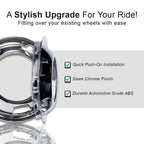 Set of 2 Front Wheel Simulators Chrome for 2019-2025 RAM 3500 Tradesman