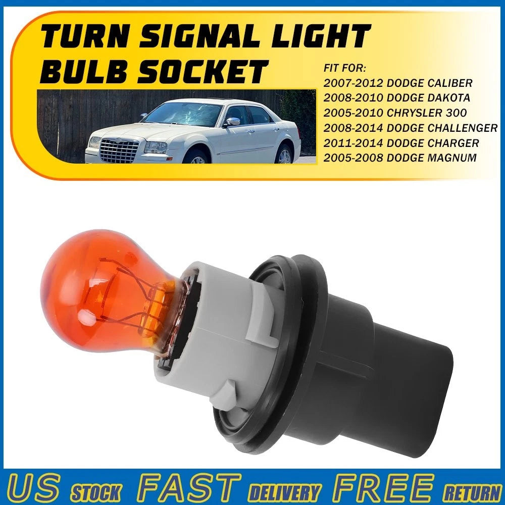 Turn Signal Light Flasher Bulb Socket for Chrysler 300 (2005–2010), Charger (2011–2014)