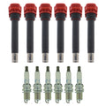 Set of 6 Ignition Coils & NGK Laser Platinum Spark Plugs for A4 Q5 Panamera V6