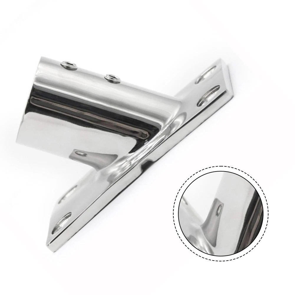 316 Stainless Steel Pipe Seat Bottom 60 Degree for Marine Awning Handrail