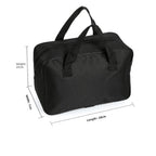 Black Oxford Cloth Bag for Organizing Car Air Pump Equipment (280x80x230mm)