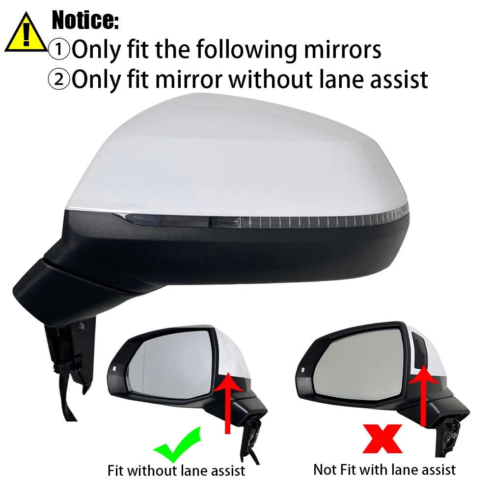 Pair Chrome Side Wing Mirror Cap Covers for Audi Q5 FY (2018–2024)