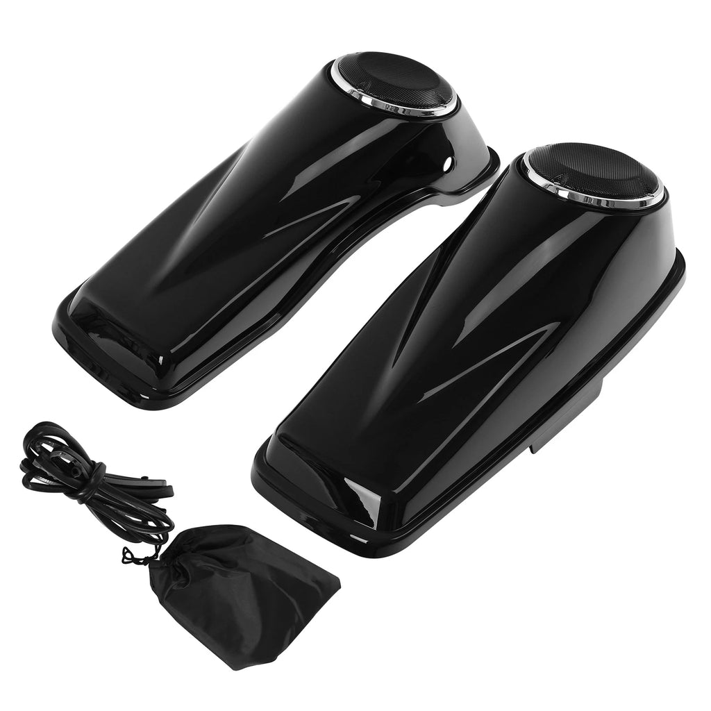 Hard Saddlebags 6.5" Speaker Lids for Harley Touring Road Glide (2014–2024)