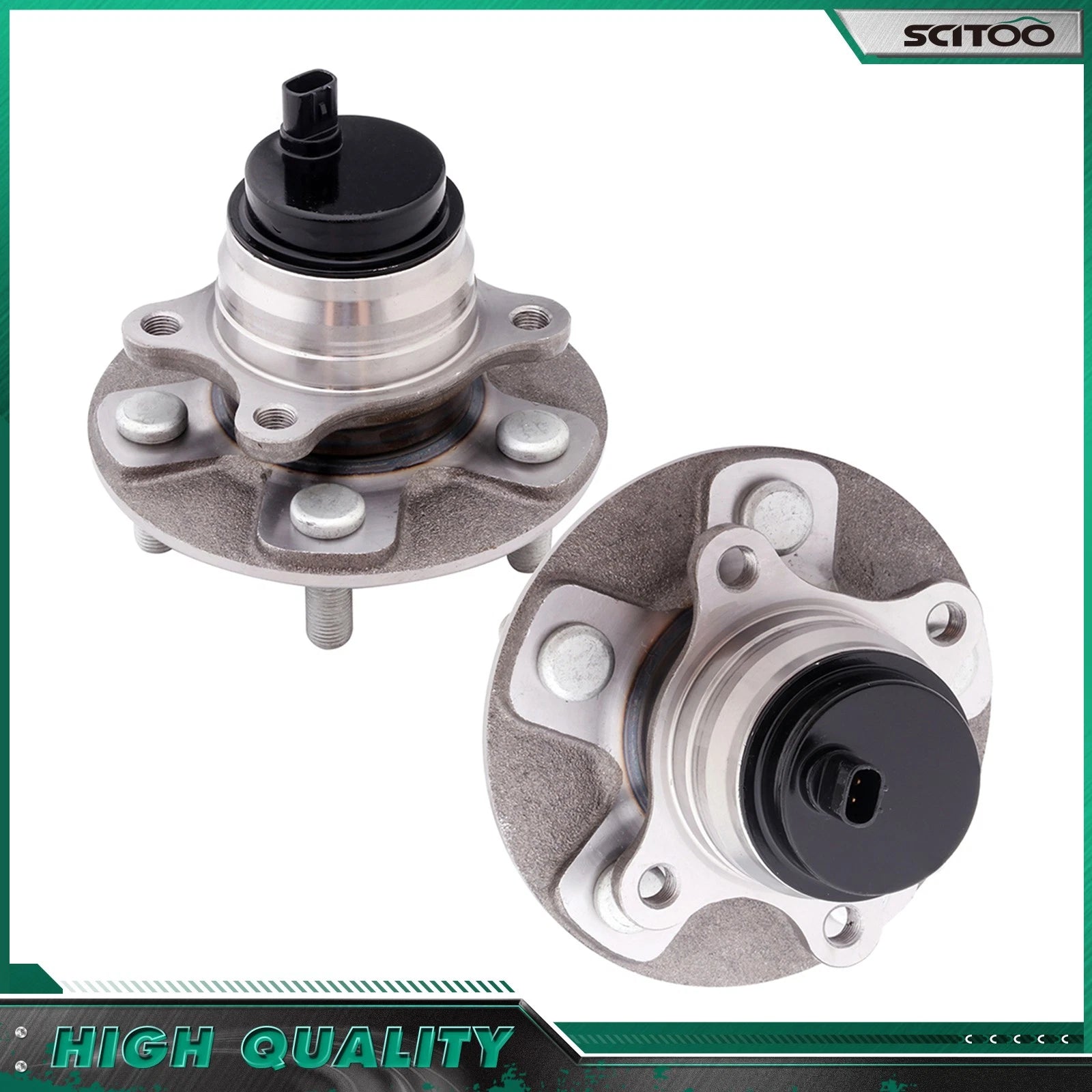 2Pc Front Wheel Bearings Hub for Lexus LS460 (2007–2017) RWD