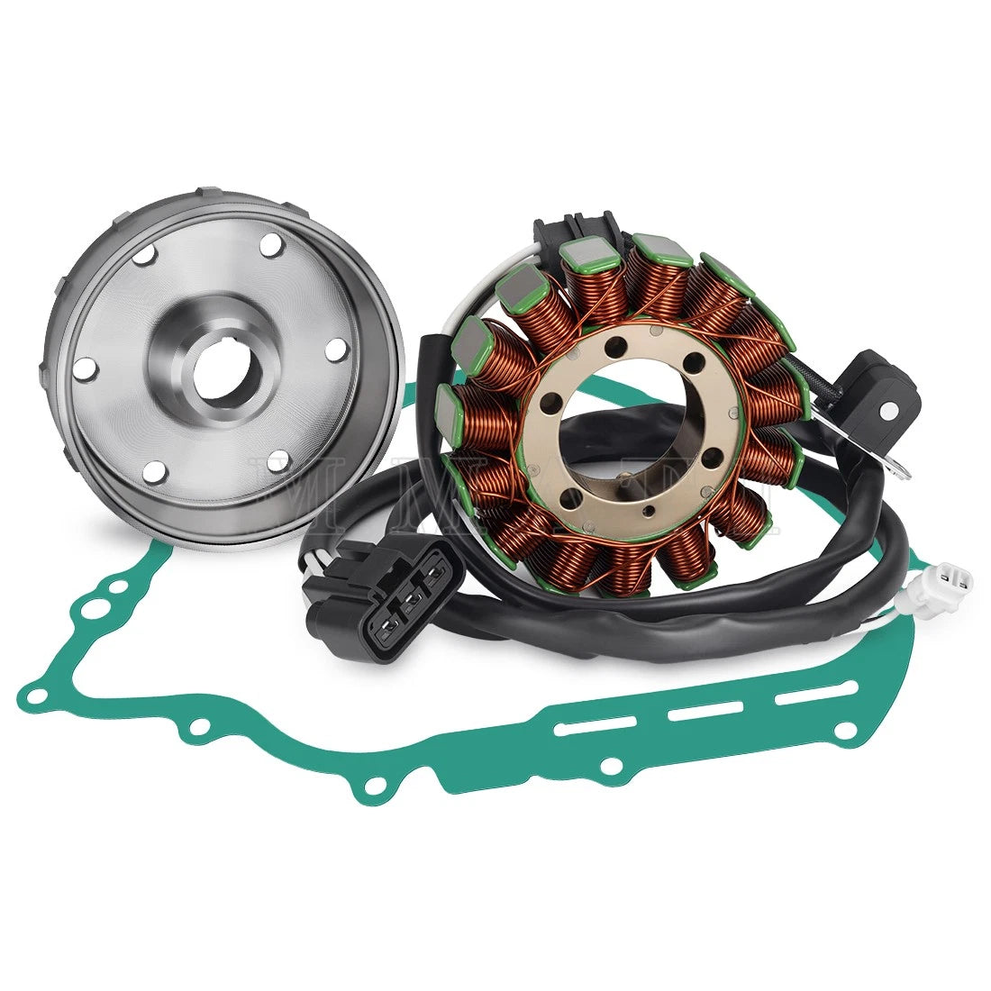 Flywheel Rotor & Magneto Stator w/Gasket for Yamaha Grizzly 700 (2007–2008)
