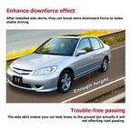 Set of 2 JDM Type-A RS Style Side Skirts for Honda Civic (2001-2005)