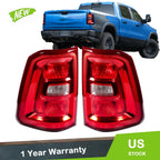 Set of 2 Halogen Tail Light Assemblies for Ram 1500 (2025)