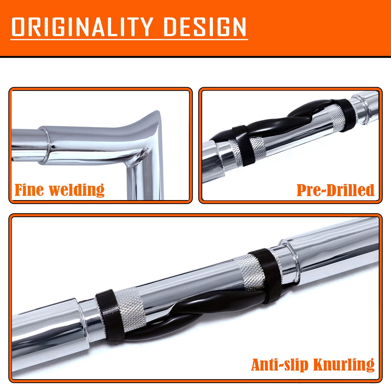 14" Prewired Handlebar for Harley Street Glide/Electra Glide/Ultra (2008–2013) - Chrome