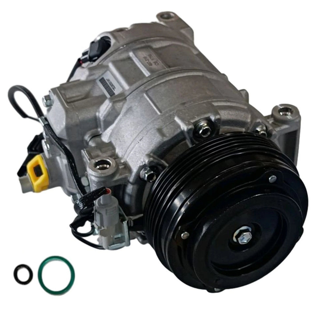 AC Compressor w/4-Groove for BMW F07 550i GT F12 F13 650i F01 F02 X5 X6 (2010–2017) CO29118C